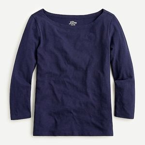 J. Crew Slub Cotton Painters Boatneck Tee